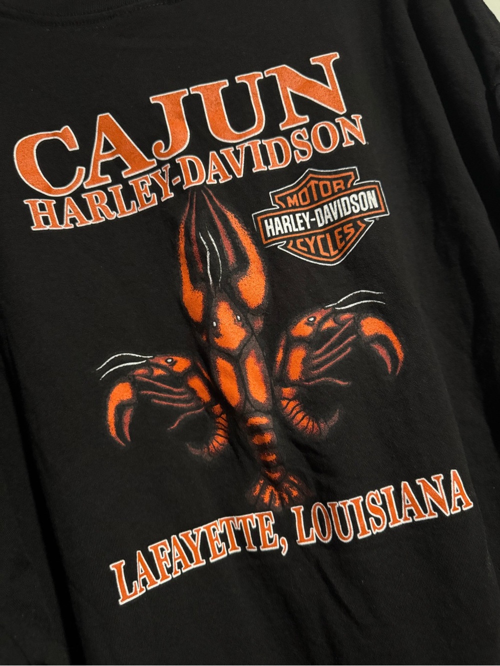 Harley-Davidson Black & Orange Cajun Graphic Tee